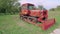 Crawler tractor Russia painted bright beautiful