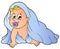 Crawling baby in towel