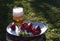 Crayfish with beer, food in the summer