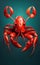 Crayfish (Cancer) zodiac sign water elemental astrology art