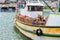 Crayfish Crab boat floating in the harbour