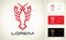 Crayfish or lobster logo vector