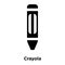 Crayola icon vector isolated on white background, logo concept o