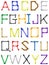 Crayon alphabet - english characters