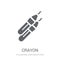 Crayon icon. Trendy Crayon logo concept on white background from