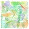 Crayon vector background. Pencil pattern. Hand drawn texture, colorful chalk lines scribbles.