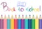 Crayons with hand drawn \'BACK TO SCHOOL\'