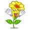 Crazy allamanda flower isolated in the mascot