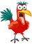 Crazy Bird Cartoon