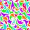 Crazy bright vivid vibrant color abstract seamless pattern background.