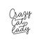 Crazy cat lady funny and fashion inspirational card