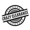 Crazy Clearance rubber stamp