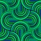 Crazy curves - tangled geometric pattern with bright green colors