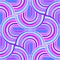 Crazy curves - tangled geometric pattern with bright pink and blue colors