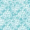 Crazy faux stitch seamless vector pattern background. Modern needlework abstract random seam aqua blue white backdrop