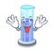 Crazy graduated cylinder on for cartoon trial