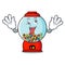 Crazy gumball machine mascot cartoon