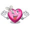 Crazy heart box in the cartoon sleep