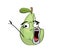 Crazy internet meme illustration of Bitten pear
