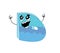 Crazy internet meme illustration of blue letter D