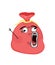 Crazy internet meme illustration of Santa bag