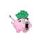 Crazy internet meme illustration of savings account pig. money savings