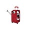 Crazy internet meme illustration of travel bag