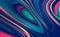 Crazy lines. Multicolor background. Retro pattern. Futuristic wavy shape. Fluid stripes. Morphing surface