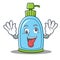 Crazy liquid soap character cartoon