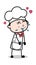 Crazy Lover - Cartoon Waiter Male Chef Vector Illustration