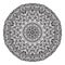 Crazy mandala template for coloring book, zendoodle. Round zentangle. Round ornament lace pattern for your design