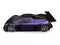 Crazy metallic purple racing car