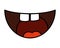 Crazy mouth fools day icon