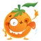 Crazy orange character
