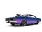 Crazy purple vintage muscle car - beauty shot