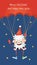 Crazy Santa parachutist