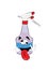 Crazy spray bottle cartoon