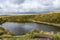 Crazywell Pool created by tin miner excavations near Princetown, Dartmoor, Devon