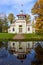 Creaking summer-house in autumn in Tsarskoe Selo Pushkin, Saint Petersburg, Russia