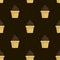 Cream choco cake seamless pattern