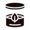 Cream Container And Leaf Vector Icon