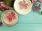 cream cosmetic moisturizing therapy extract regeneration product beauty magnolia flower on a wooden background
