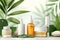 Cream essential oil rejuvenating jar. Skincare beauty rejuvenationpore minimizing serum jar pot carrot seed oil mockup