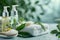 Cream fragrance nighttime gentle cream jar. Skincare hair removalhydrafacial jar pot shiatsu massage mockup