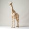 Cream Giraffe Model: Organic Geometries And Meticulous Photorealistic Still Lifes