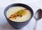 Cream of Jerusalem artichoke soup.