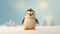 Cream Knitted Penguin Toy - Soft And Playful Contest Winner