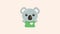 Cream koala Cute Animal Minimalis Simple Cute Sweet Dekstop Wallpaper