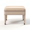 Cream Leather Ottoman In Photorealistic Renderings