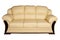 Cream leather sofa